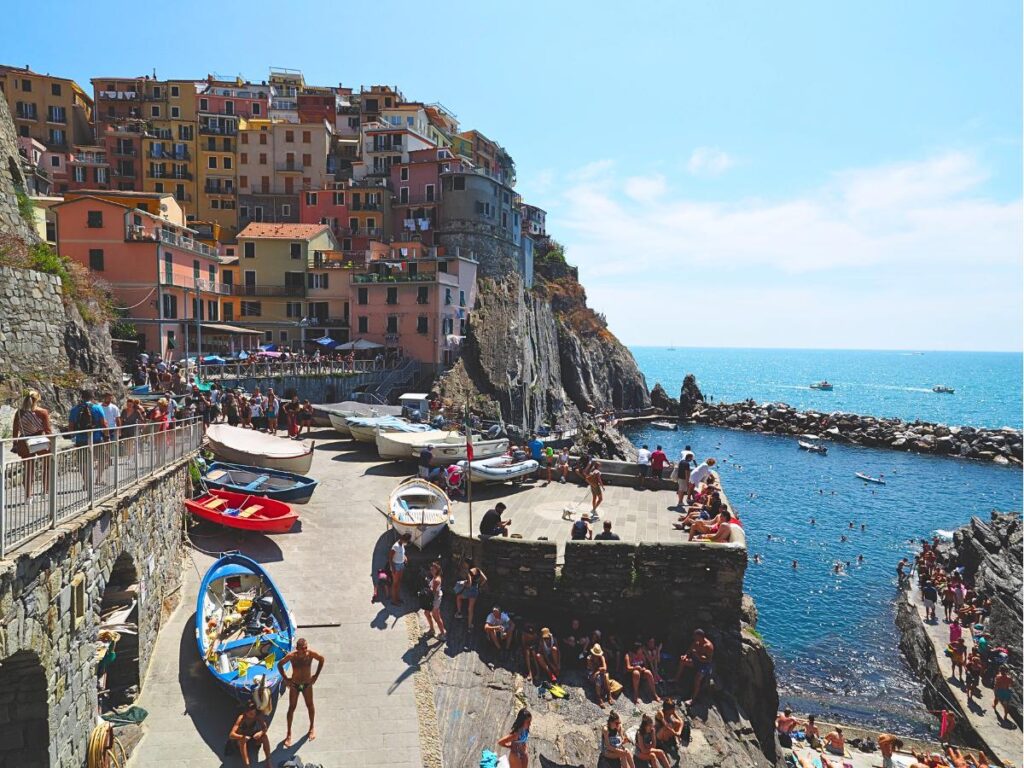 Cinque Terre - Strand im Sommer